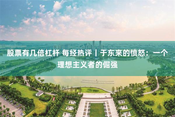 股票有几倍杠杆 每经热评丨于东来的愤怒：一个理想主义者的倔强