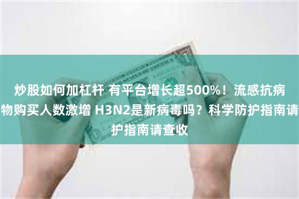 炒股如何加杠杆 有平台增长超500%!流感抗病毒药物购买人数激增 H3N2是新病毒吗?科学防护指南请查收